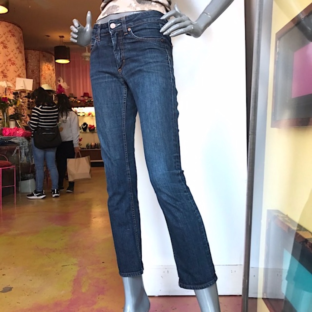 Acne Studios Hex Dc Cropped Skinny Jeans Euc/ Sz 27 - Gem